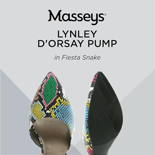 Masseys Women's Lynley D'Orsay Low Heel Pump with Ankle Strap2
