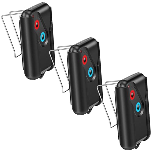 Kingdder 3 Pcs Garage Door Remote Compatible with Guardian 2211 l 2 Button Garage Door Remote Transmitter 303mhz/390mhz Black Gate Opener Transmitter with Keychain and Base
