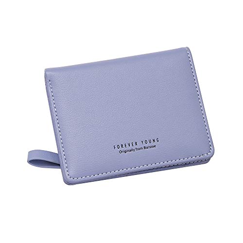 Preisvergleich Produktbild DAKERTA Kurze Brieftasche, Frische Schultertasche Einfache Mehrfach-Kartenschnalle (Blau)