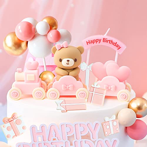 JeVenis decorazione torta orsacchiotto treno