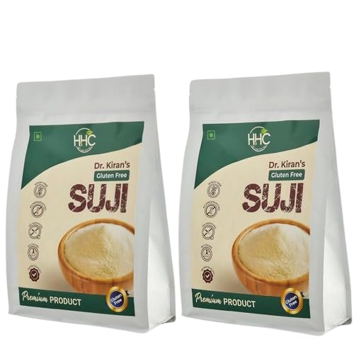 Dr. Kiran’s Gluten Free Suji || Wheat-free Sooji Combo Pack of 2 (Each Pack 900Grm) Homemade Natural Healthy Rawa Suji | Semolina | Sooji | Healthiest Low Carb Suji | Gluten Free Nutritious Suji (B08LHKD8YX) Amazon Price History, Amazon Price Tracker