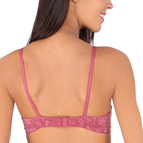 Image of Bralux C Cup Bra for Women Plus Size Lace Bra Non-Padded Wirefree Full Coverage Bridal Bra