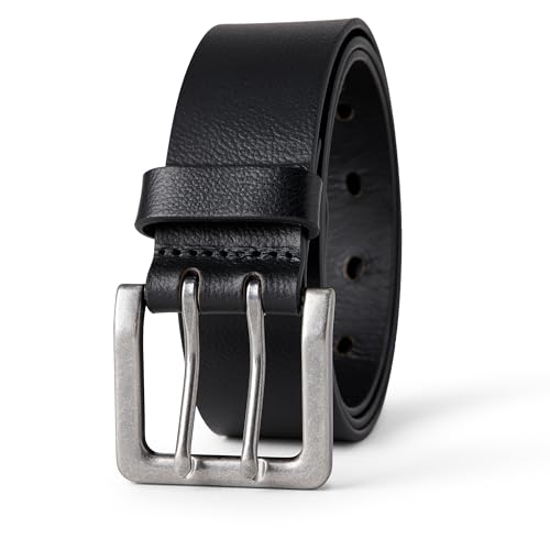 Amazon Essentials Mens Double Prong Leather Belt Black 42