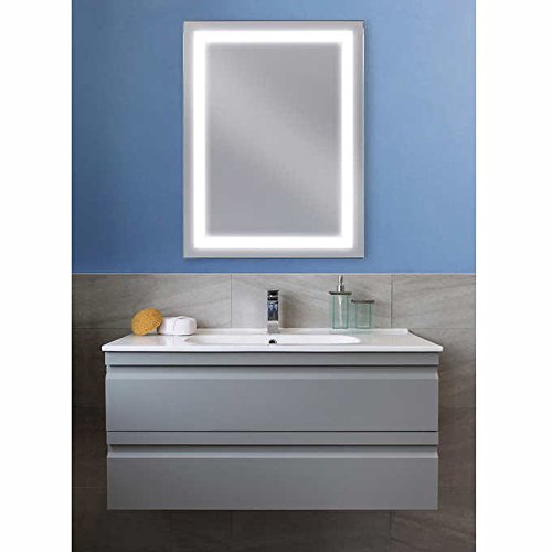 KAASUN LED Lighted Vertical and Horizontal Wall Mounted Vanity Bathroom Mirror 24 inches X 32 inches