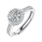 El regalo perfecto para ti: viene en una bonita caja de regalo. El anillo perfecto de aniversario o compromiso está listo para regalar a tu ser querido, perfecto para bodas, cumpleaños, propuestas de matrimonio u otra ocasión especial.