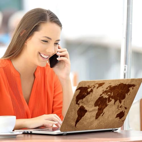 Image of Galaxsia World Map D11 Full Body Vinyl Laptop Skin /Sticker /Cover Upto 15.6 Inches Laptops Laminated-Removable-HD Quality Compatible for Hp-Dell-Sony-Lenovo-Asus etc.(15x10 Inches)