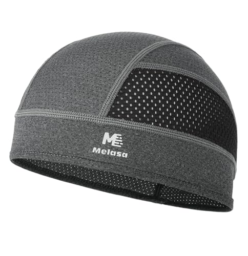 Image of MELASA Cooling Skull Cap Breathable Sweat-Wicking Under Helmet | Lightweight, Quick-Dry, Snug Fit, No Slipping for Men Women Cycling, Outdoor Work Hard Hat Liner, Motorcycling, Sports