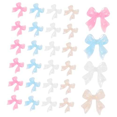 VALICLUD 200pcs Nail Charms Bow Decorations for Nail Art for Manicure Salon