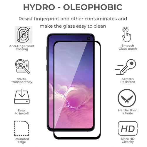 Image of Tempered Glass for Samsung Galaxy S10e - Edge-to-Edge Coverage, Crystal Clear, Bubble-Free Installation - Ultimate Protection (Pack of 1)