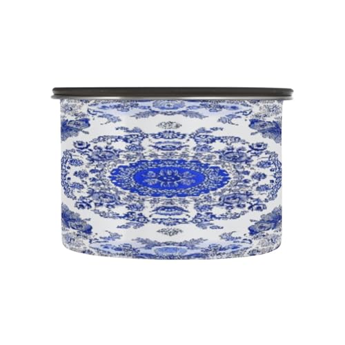ATTX Envase Café Acero Inoxidable 500ml Azul y Blanco