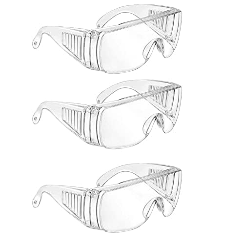 3 paires lunettes sécurité anti-buée polycarbonate protection