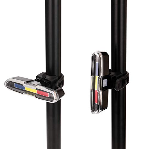 Luz traseira recarregável USB para bicicleta luz LED lanterna traseira para capacete de ciclismo