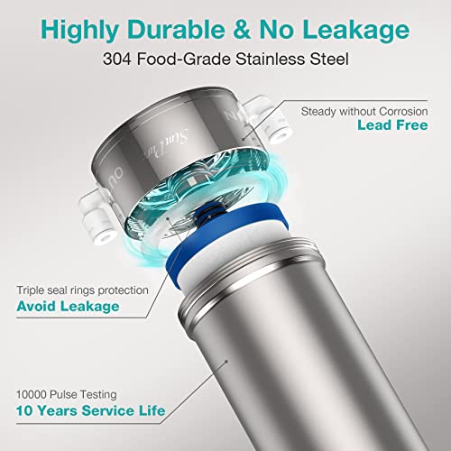 SimPure V7 Under Sink Water Filter System, Stainless Steel - Image 4