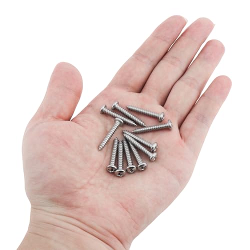 32 Tornillos Autorroscantes M4 x 25 mm Cabeza Plana Phillips Acero Inoxidable miniatura 6