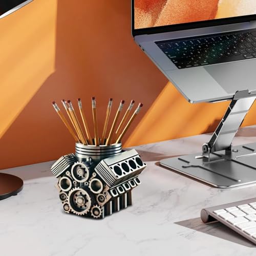 Pot à crayons moteur design mécanique pour décoration home office - 6