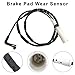 Front and Rear Brake Pads Sensor Kit for BMW E87 E90, for 2007-2010 BMW 135i 328i 335i 335is 335d, Wheel Brake Discs Wear Sensors, Replacement 34356789440 + 34356789445, Set of 4