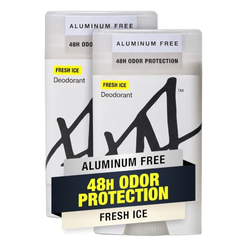 W by Jake Paul Aluminum-Free Deodorant, Odor Blocking, Vitamin-Infused Deodorant for Men - Fresh Ice 2.6 oz (Pack of 2)