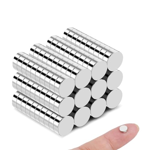 Image of 120Pcs Fridge Magnets, 6x2mm Small Refrigerator Magnets | Mini Magnet for Whiteboard Crafts, Office, School