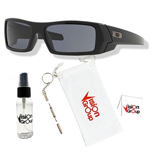 Oakley GASCAN OO9014 Sunglasses for Men + Vision Group Accessories Bundle2