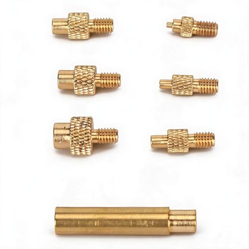Image of Heat Set Insert Tips for Sizes M2 M2.5 M3 M4 M5 M6 1 /4 Inch M8, Soldering Iron Tips for 3D Printer Users, Universal 936 Soldering Iron Head Heat Set Insert Tip