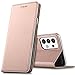 A5 LED  günstig Kaufen-Verco Handyhülle für Samsung Galaxy A52, A52 5G, A52s 5G Hülle Premium Handy Flip Cover für Samsung A52 Hülle [integr. Magnet] Book Case PU Leder Tasche, Rosegold