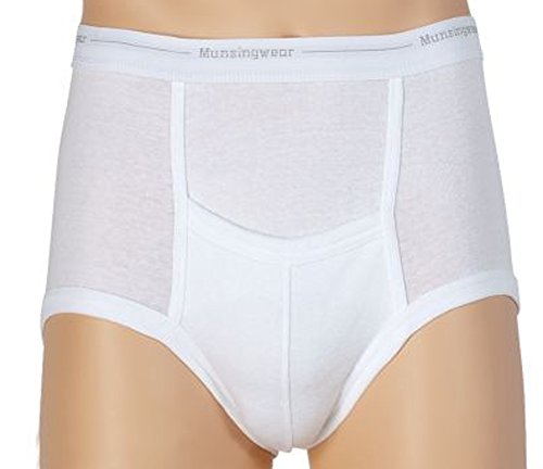 Munsingwear - Big Mens 2 Pack Full Rise Briefs, White 21190-44