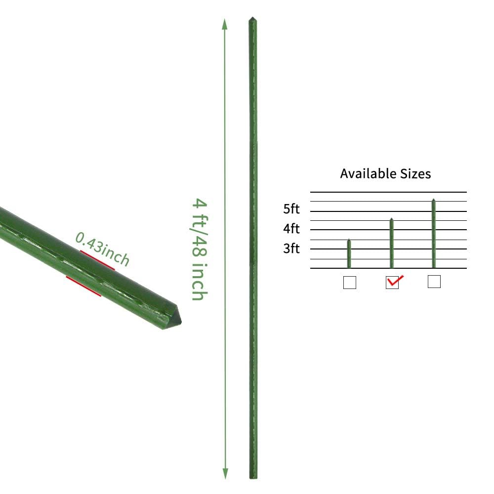 G-LEAF Pflanzenstütze, 25 Stück Pflanzenstab,Blumenstütze Zimmerpflanzen,Pflanzenhalter,rankhilfe zimmerpflanzen Kunststoff,Pflanzen Stabilisieren Stab,Pflanzstab,Blumenhalter (Grün/25PCS)