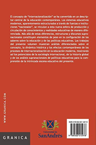Internacionalizacion. Politicas Educativas y Reflexion Pedag. En Un Medio Global