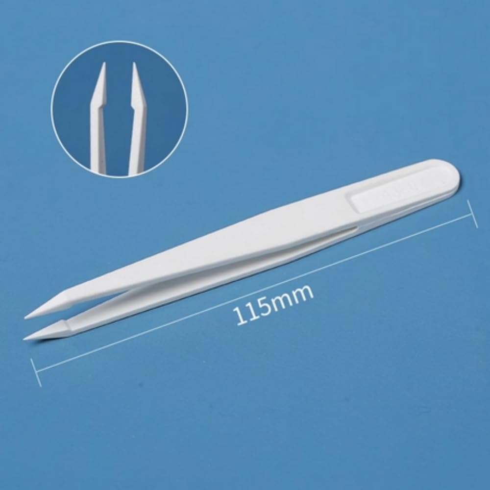 5Pcs Anti-static Tweezers For Electronic Factories Special Maintenance Tools (5Pcs : Wide Flat Head)
