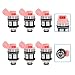 1 Hole 6Pcs Fuel Injector Replace 158-0459 SCITOO Automotive Engine Fuel Injector fit for 1993-1995 for Mercury for Villager,1990-1994 for Nissan for D21,1990-1995 for Nissan for Pathfinder