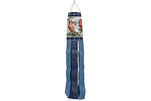 Wintertime Cardinals Windsock with Vibrant and Cheerful Design