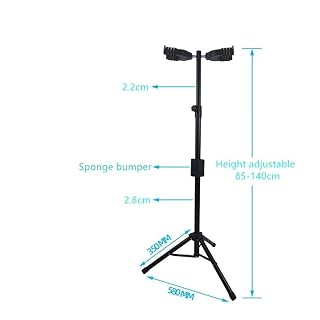 COUYY Stand de Guitare Verticale Auto-verrouillable Stand Universel de Guitare Acoustique électrique Stand de Plancher… – Image 2