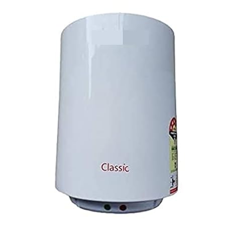 Crompton geyser (15 liters, classic)| Hot water geyser| Energy-efficient geyser| Rust-resistant tank| Safety features| Easy installation| Temperature control- White