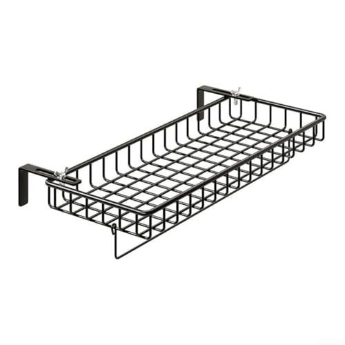 Cuarto de baño para calefacción radiador colgante toallero de almacenamiento titular 40/50cm paño de hierro colgador organizador (negro S)