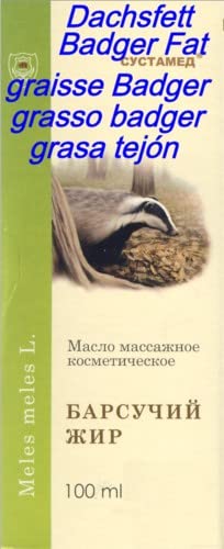 Grasa de tejón 200 ml, producto natural, Badger fat, барсучий жир