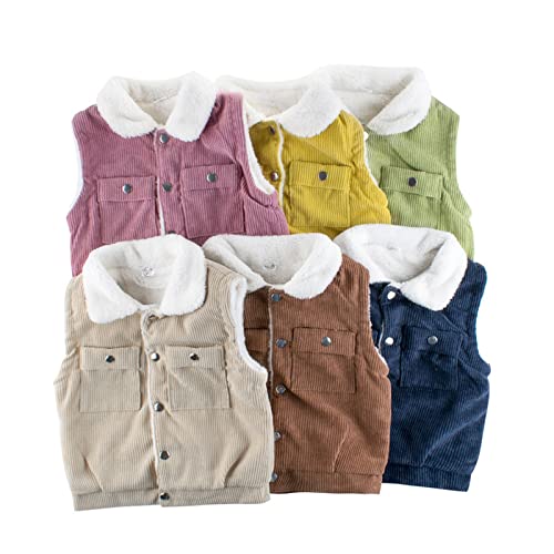 Toddler Vest Boys Girl Puffer Fleece Vest Toddler Winter Coat Warm Sleeveless Lightweight Jacket