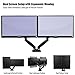 immagine 6Invision Supporto Monitor Doppio - Ergonomico Altezza Regolabile (Assistenza Gas) per Schermi 17 a 27 Pollici - Inclinazione e Girevole VESA 75x75mm e 100x100mm Peso 2-6,5 kg (MX300)