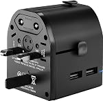 Insignia Travel Adapter Converter BL