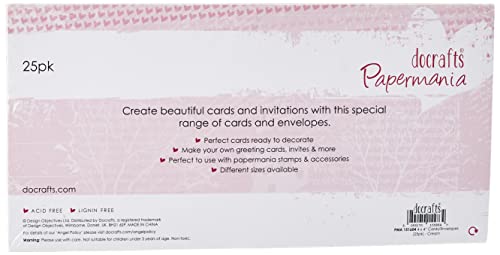 Docrafts - Biglietti con Buste abbinate, 300 g/mq