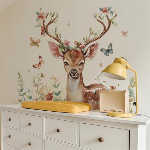Vinilos Decorativos de Pared con Animales Bosque y Mariposas miniatura 6