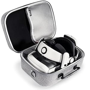 Carrying Case for Meta Quest 3, Travel Bag Compatible with BOBOVR S3 Pro Battery Head Strap, Controllers and Other Accessories, Hard Shell Case and Superior Protection for Oculus Quest 3 (Grey, XL)