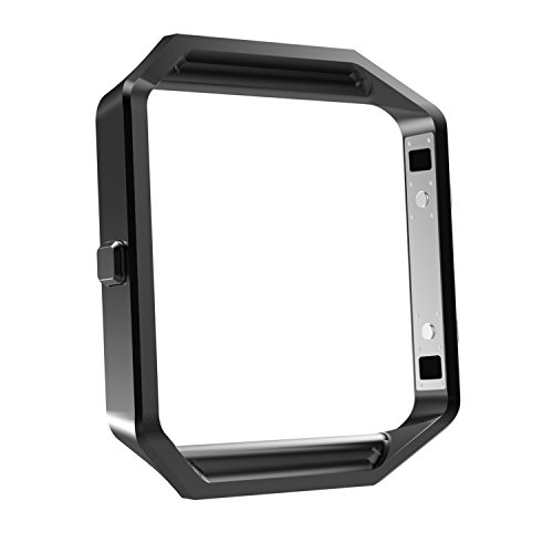 MoKo Fitbit Blaze Band Frame, Stainless Steel Replacement Metal Frame Housing for Fitbit Blaze Smart Watch - Black