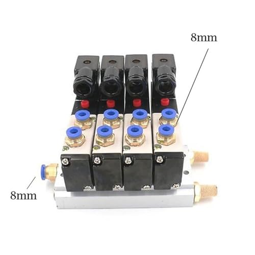 Électrovanne 4V210-08 pour centraliser vos circuits pneumatiques à 4 stations - 3