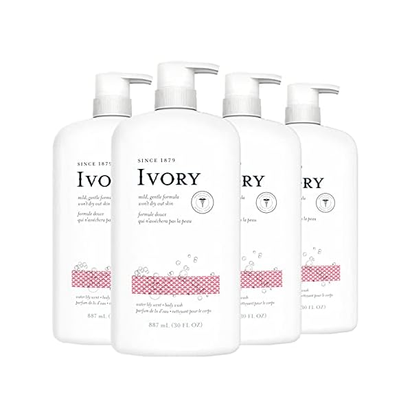 Ivory-Clean-Water-Lily-Body-Wash-100-Gluten-Paraben-And-Phthalate-Free-30-Fl-Oz-Pack-Of-4 Ivory Clean Water Lily Body Wash, 100% Gluten, Paraben, And Phthalate Free, 30 Fl Oz (Pack Of 4)