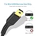 3ft Mini USB Cable, Standard USB 2.0 to Mini B Male Charger Cord Durable USB Mini to USB Charging Cable Compatible with PS3 Controller, MP3 Player, Camera, Dash Cam, Garmin GPS, Hero 3+(Black)