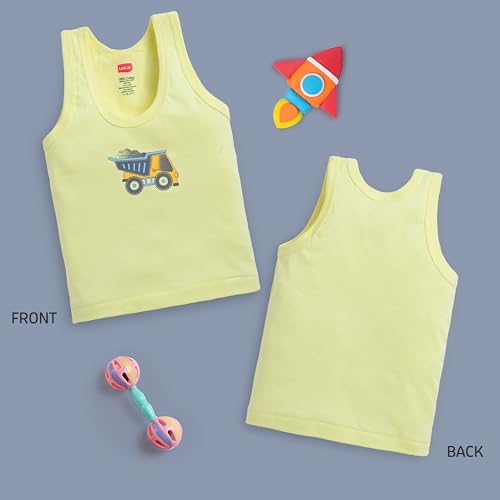 Image of LuvLap Baby Boys Regular Fit 100% Cotton Vest