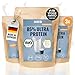 Produktbild HANS Brainfood 85% Bio ULTRA fermentiertes Erbsen-, Reis- & Hanfprotein 3x1kg neutral - Veganes Proteinpulver - Bio Proteinpulver in Rohkostqualität aus Erbsenprotein, Reisprotein, Hanfprotein