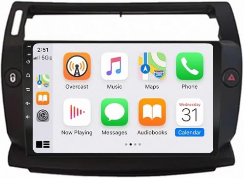 Autoradio Android 2G 64G Citroën C4 écran tactile HD 9 pouces Bluetooth lecteur multimédia voiture