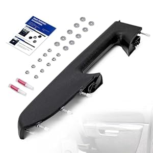 Kit de reparación de reposabrazos delantero izquierdo del lado del conductor para Chevy Silverado 1500 2500HD 3500HD 2010-2014 para GMC Sierra 1500 2500 HD 3500 HD 2010-2014 (negro/ébano