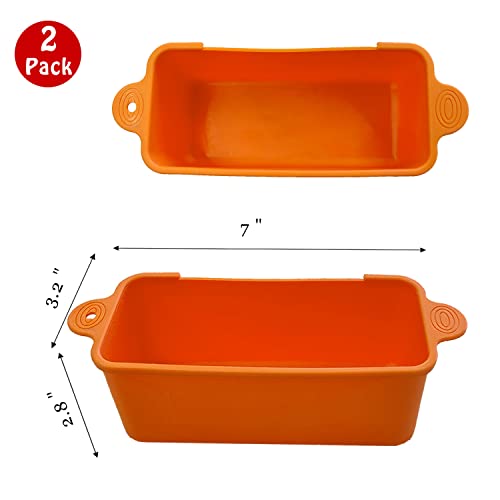 Hoomdabox 2 Pack Silicone Grease Cup Liners For Blackstone Grill, Reusable Drip Pan Liners, Grill Griddle Rear Grease Cup Grease Catcher Liner - Orange #TOP5